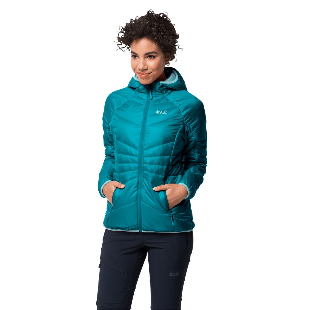 Jack Wolfskin ARGON HOODY Vestes Femme Bleu Foncé - PNLIARX-38